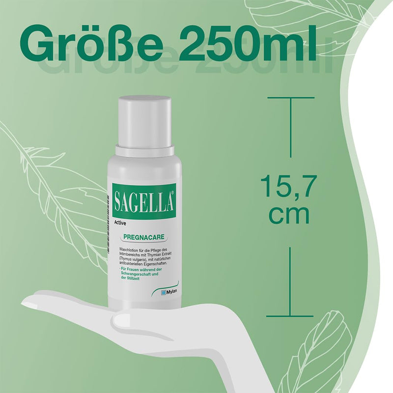 SAGELLA Active - PREGNACARE: Soap-free intimate wash lotion for women during and after pregnancy, 250 ml - NewNest Australia