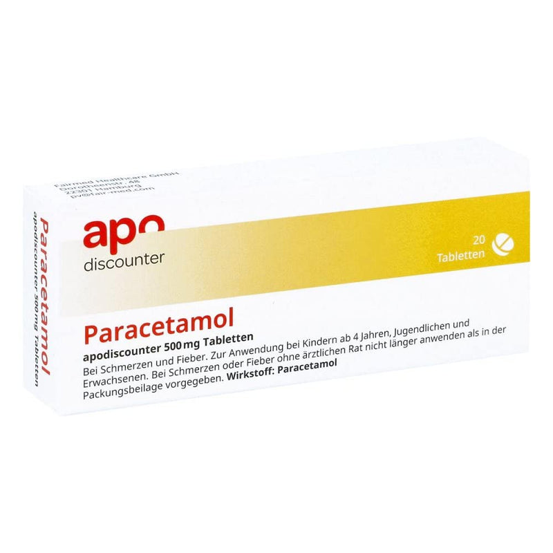 Paracetamol 500 mg tablets for fever and pain 20 pieces - NewNest Australia
