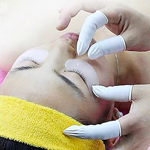400 Count Latex Finger Cots Large Fingertip Gloves Disposable Finger Rubber Tips Protector Anti-Static Large (Pack of 400) - NewNest Australia