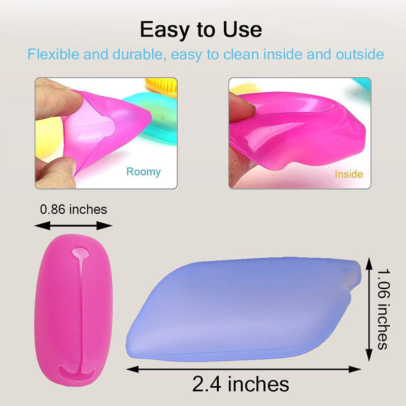 V-TOP Silicone Toothbrush Case Covers, 12 Pack Toothbrush Head Covers for Travel, Tooth Brush Covering for for Home and Outdoor 12 Count (Pack of 1) - NewNest Australia