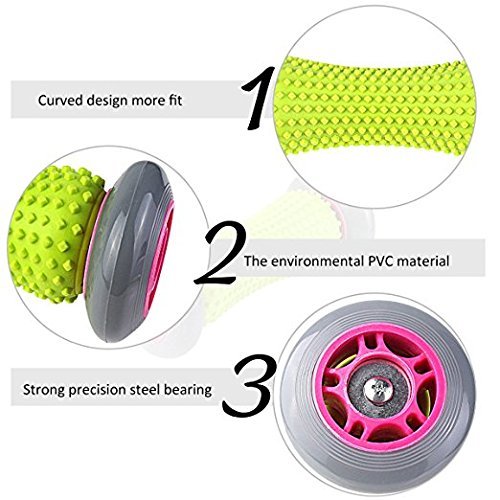 LassZone Foot Massage Roller Muscle Relaxation Applicable for Arm Leg and The Whole Body to Relieve Pain and Tiredness, Plantar Fasciitis Stick Deep Release Pressure Used at Home and Office Grey - NewNest Australia