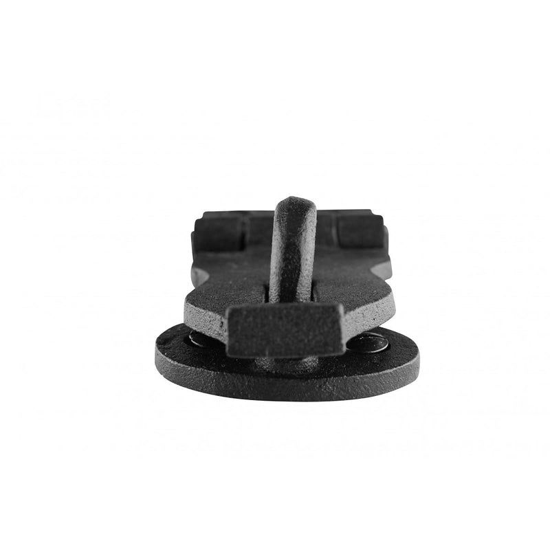 Decorative Black Wrought Iron Hasp Lock 4" X 1.75" Heavy Duty Rust Resistant Hasp Latches Safety Padlock Clasps for Cabinets, Chests Or Doors with Screws | Renovators Supply Manufacturing Pack of 2 - NewNest Australia