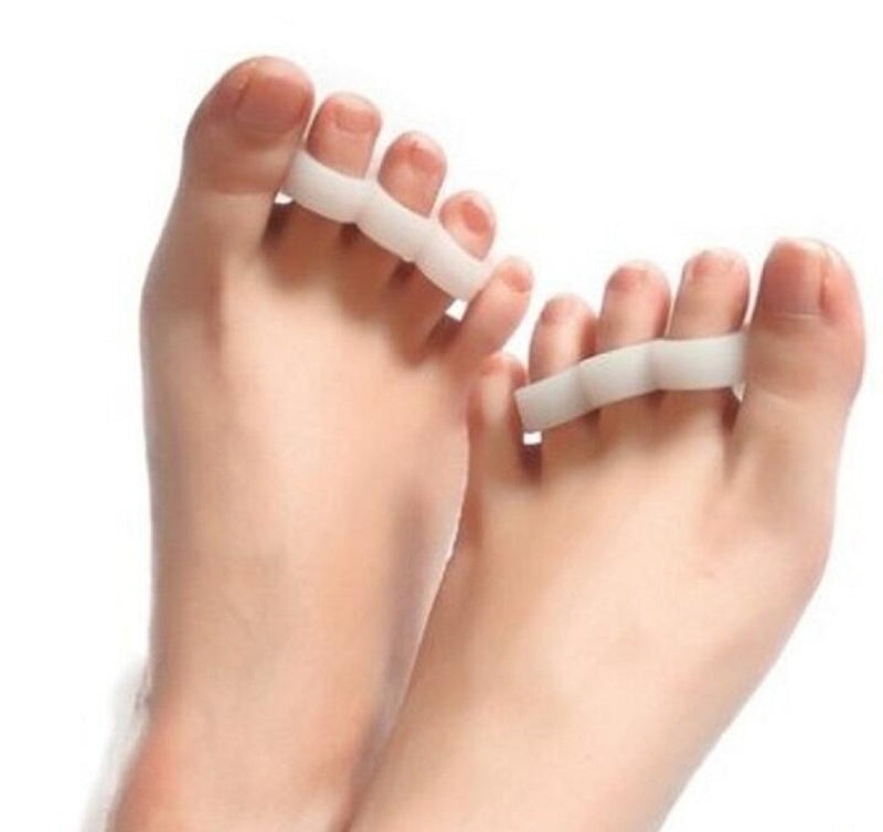 Pedimend 2X Gel Hammer Toe Splint Cushion | Hammer Toe Crest Pad | Gel Toe Separators | Toe Supports Hammertoes | Overlapping Toe Spacers | For Men and Women | Foot Care (White) White - NewNest Australia