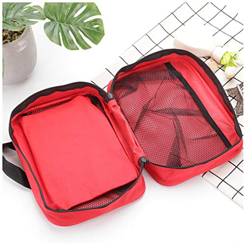 PAXLamb First Aid Bag First Aid Kit Empty Medical Storage Bag Red Trauma Bag for Emergency First Aid Kits Car Workshop Cycling Outdoors (Red 1PC) Red 1pc - NewNest Australia