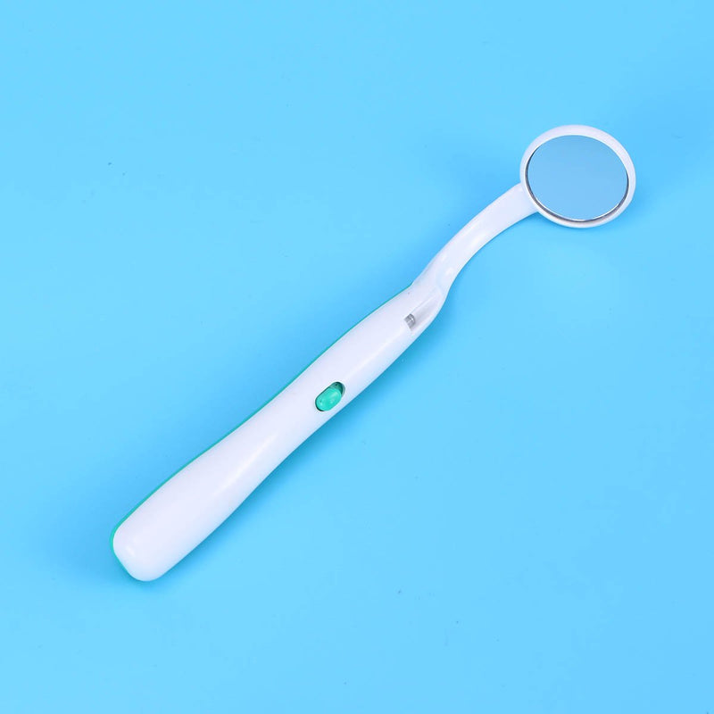 HEALIFTY 2PCS Oral Dental Mirror Mouth Tooth Inspection Mirror with Bright LED Light for Dental Care (Green and Orange) - NewNest Australia