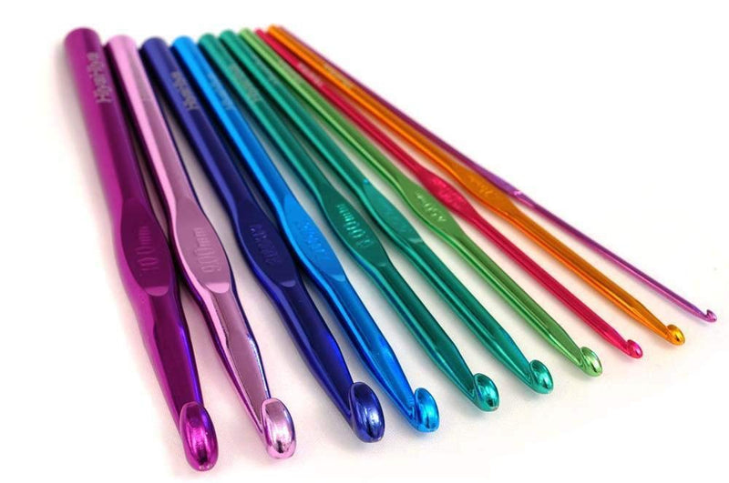 14PCS Aluminum Crochet Hooks Knitting Needles Craft Yarn 2.0mm/2.5mm/3.0mm/3.5mm/4.0mm/4.5mm/5.0mm/5.5mm/6.0mm/6.5mm/7.0mm/8.0mm/9.0mm/10.0mm - NewNest Australia