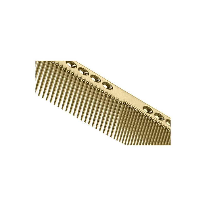 Nicoone Professional Hair Combs, Aviation Aluminum Metal Cutting Comb Hairdressing Comb, Salon Comb Master Barber Comb for Cutting and Hair Styling (8.4x1in, Gold) 1 Count (Pack of 1) - NewNest Australia