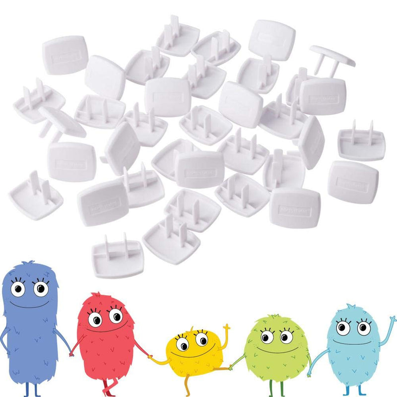 Toddleroo by North States Plug Protectors | Fits Two and Three pronged outlets for Quick Coverage in Seconds | Baby proofing with Confidence (36-Pack, Soft White) - NewNest Australia