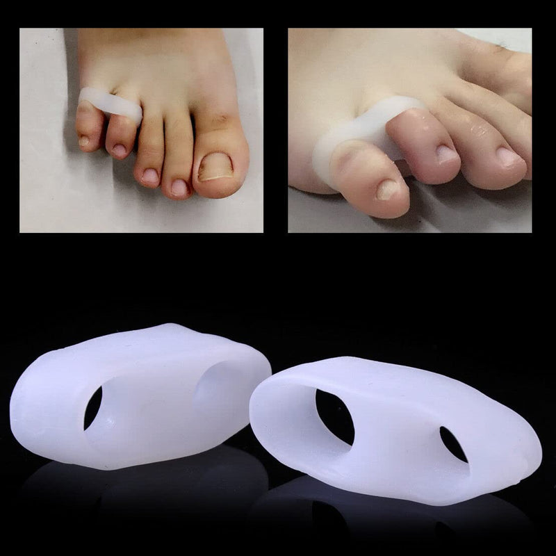 feifanshop 4 x silicone toe separators small toe friction protection toe separator hallux valgus - NewNest Australia