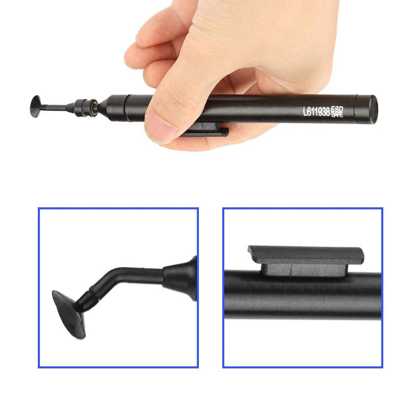 Sucking Pickup Tool, Manual Vacuum Suction Pen with 2 Suckers Tips and 6 Suckers for IC/SMD for Picking up Small Electronic Components - NewNest Australia