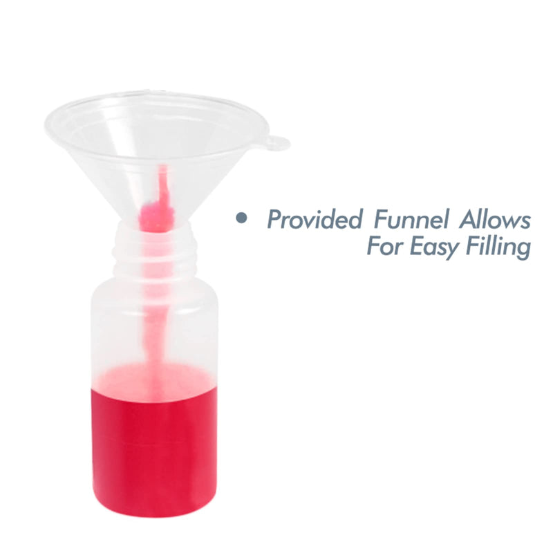 Falling in Art 1 oz. Needle Tip Squeeze Bottles with a Funnel, 6-Pack - NewNest Australia