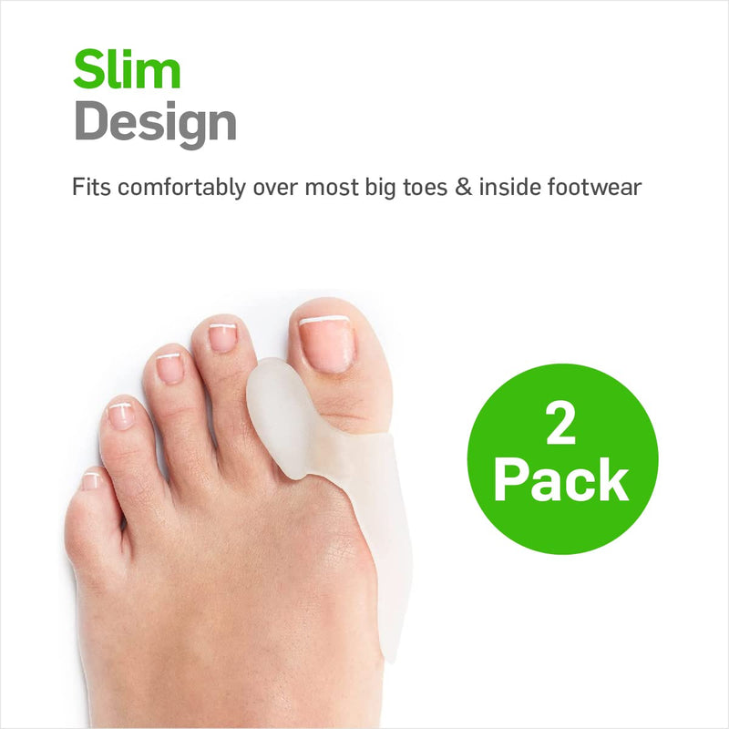 NatraCure Gel Bunion Guard, Corrector, & Toe Spreader - 1315-M CAT 2PK - (One Pair) - (For Pain Relief from Crooked Toes, Pressure, and Hallux Bunions) 1 Pair (Pack of 2) - NewNest Australia