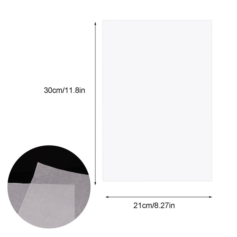 50 Sheets Tracing Paper, 8.5 x 11 inches Artists Tracing Paper White Trace Paper Translucent Clear Paper for Sketching Tracing Drawing Animation 50 - NewNest Australia