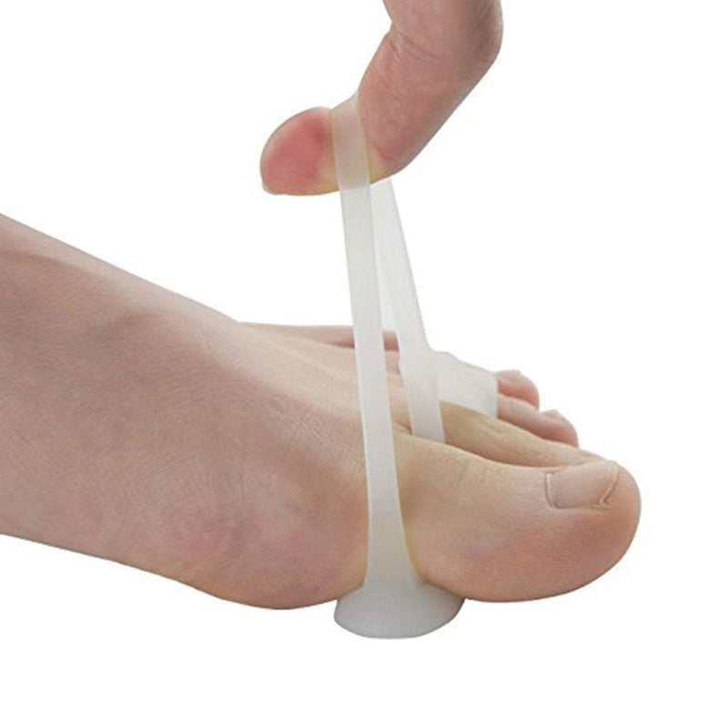 Pedimend 2X Gel Hammer Toe Splint Cushion | Hammer Toe Crest Pad | Gel Toe Separators | Toe Supports Hammertoes | Overlapping Toe Spacers | For Men and Women | Foot Care (White) White - NewNest Australia