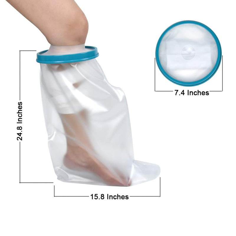 Waterproof Cast Cover For Shower, Cast And Bandage Protector For Bathing, Waterproof Plastic Protector, Reusable Seal For Broken Legs, Knee, Foot, Ankle, Wound - NewNest Australia