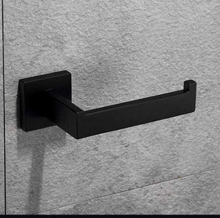 Wellsum Classic Paper Roll Holder Matte Black Wall Mounted SUS 304 Stainless Steel Bathroom Rust Proof Toilet Tissue Holder - NewNest Australia