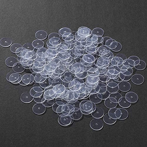 WILLBOND Clear Disc Pads to Stabilize Earrings, Plastic Discs for Earring Backs (200) 200 - NewNest Australia