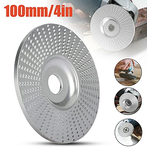 Acxico 2Pcs 100mm & 3.3'' Carbide Wood Sanding Carving Shaping Disc for Angle Grinder Grinding Wheel - NewNest Australia