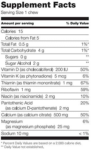 Bariatric Fusion Calcium Citrate 500mg & Energy Soft Chew Bariatric Vitamin, Caramel Flavor, Bariatric Surgery Patients Including Gastric Bypass and Sleeve Gastrectomy, 60 Count, Sugar Free - NewNest Australia