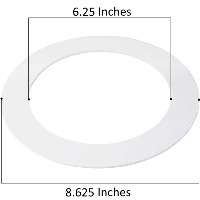 5 Pack White Plastic Trim Ring for 8" Inch Recessed Can Down Light Oversized Lighting Fixture 5 Pack - NewNest Australia
