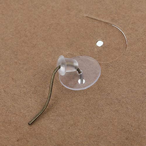 WILLBOND Clear Disc Pads to Stabilize Earrings, Plastic Discs for Earring Backs (200) 200 - NewNest Australia