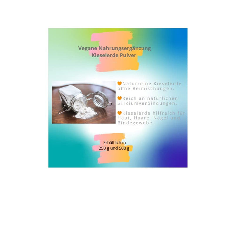 Silica powder 500 g - Silicon - For hair, nails, skin and connective tissue - Barbara Seitz - NewNest Australia
