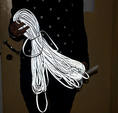 JINBING Silver Reflective Piping Fabric Strip Edging Braid Trim Sew On 21 yds (20meters) - NewNest Australia