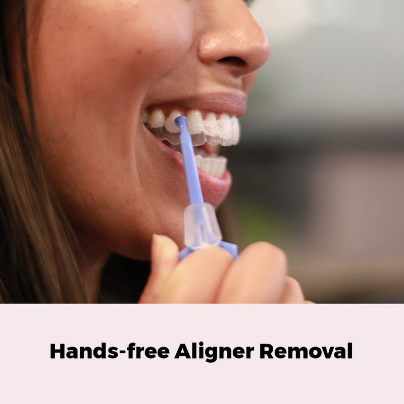 Clear Aligner Removal Tool for Invisalign Removable Braces by The Pultool (Pink + Blue) - NewNest Australia