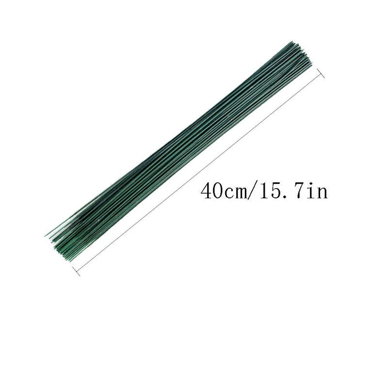 200 PCS Floral Stem Wire Flower Arrangements and DIY Crafts,Dark Green,Floral Wire for Florist Flower Arrangement 16 Inches - NewNest Australia
