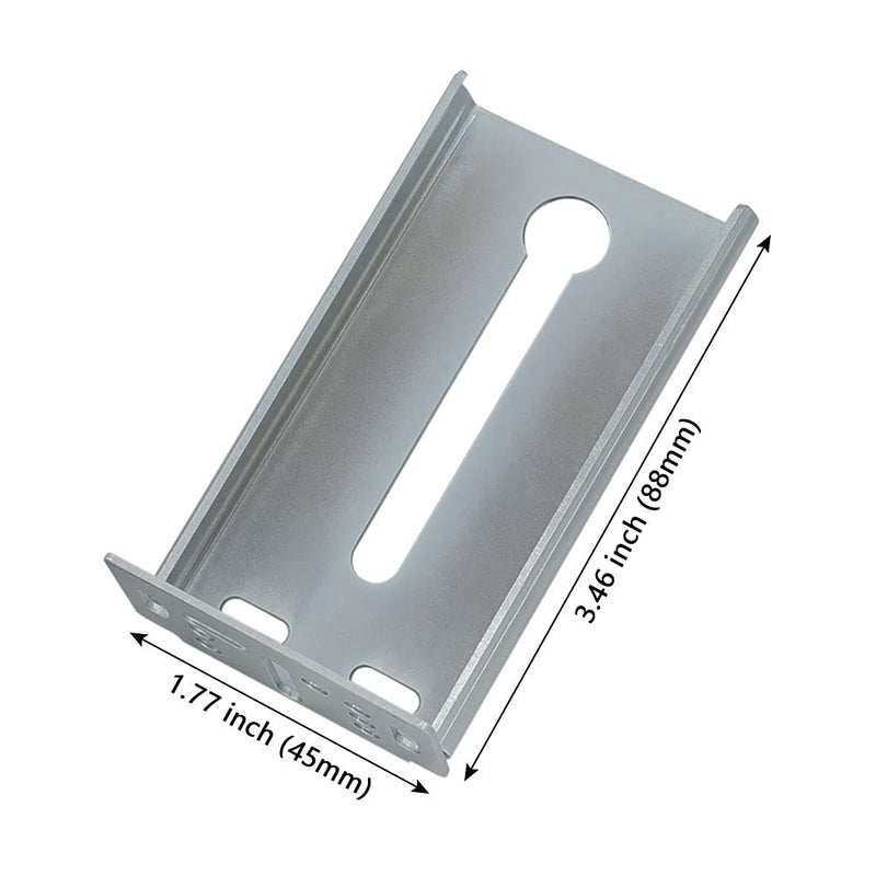 2 Pairs Rear Mounting Brackets for Drawer Slide Dresser Drawer Guides - LONTAN B4502 Cabinet Drawer Bracket Replacement Drawer Track Guide for 1.77 inch(45mm) Width Furniture Gilde 2 Pairs Rear Mount Brackets - NewNest Australia