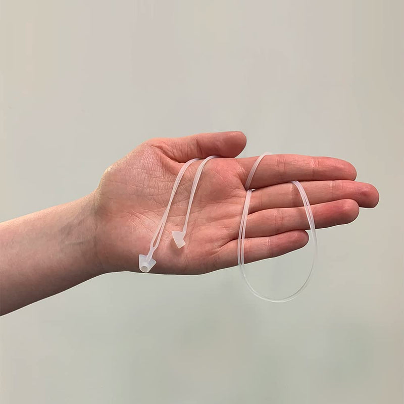 Flare Calmer Secure Mini - Small Ear Plugs Alternative - Reduce Annoying Noises Without Blocking Sound - Soft Reusable Flexible Silicone With Built-In Lanyard - Translucent - NewNest Australia