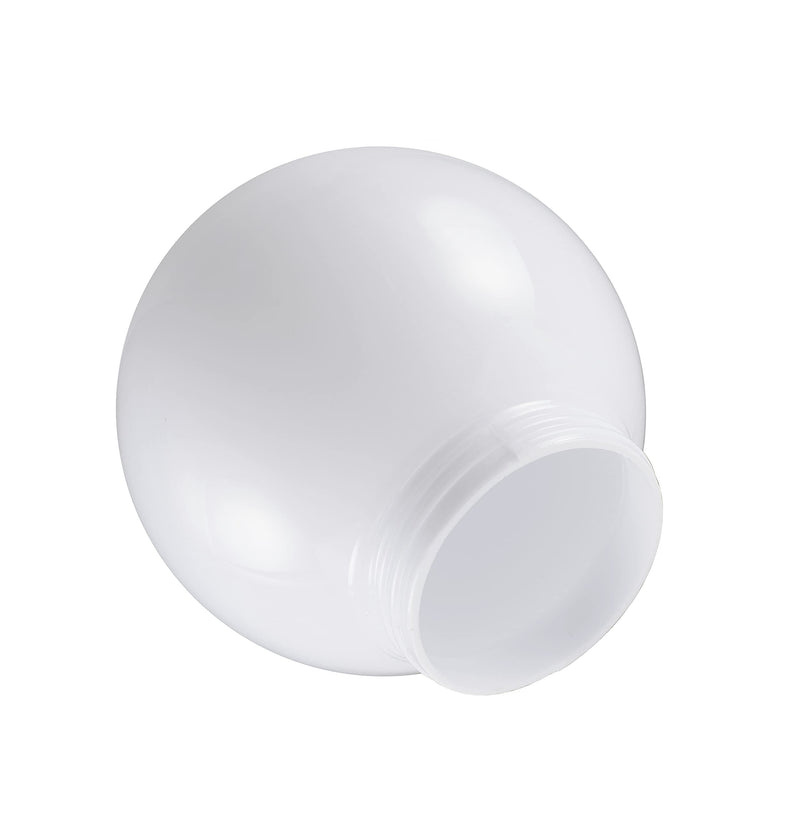 Aspen Creative 28001-21 6" White Acrylic Replacement Lamp Post Globe 3-1/4" Fitter, 1 Pack 6", 3-1/4" Fitter - NewNest Australia