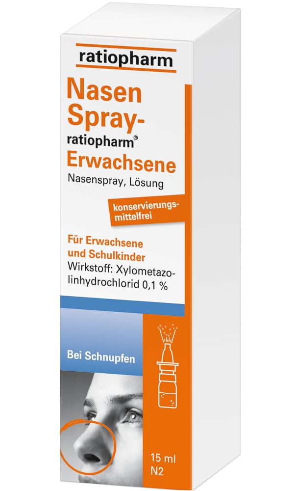 Nasal spray ratiopharm economy set for adults 4 x 15 ml decongestant cold spray - NewNest Australia