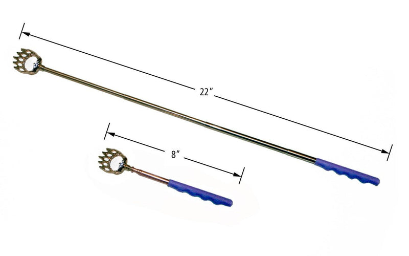5 Pack Telescoping Back Scratcher - Extendable Telescope Back Scratchers - Bear Claw Metal Telescopic Backscratcher Eliminating Back Itching in Black, Blue, Green, Purple, Red Color - NewNest Australia