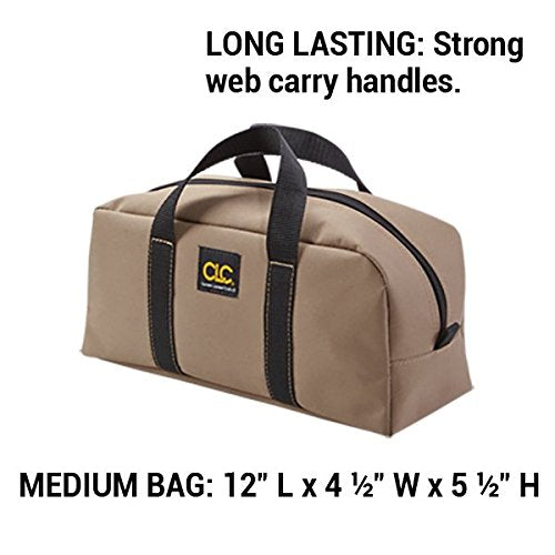 CLC Custom Leathercraft 1107 2 Pack Medium and Large Utility Tote Bag Combo,Black/Beige - NewNest Australia