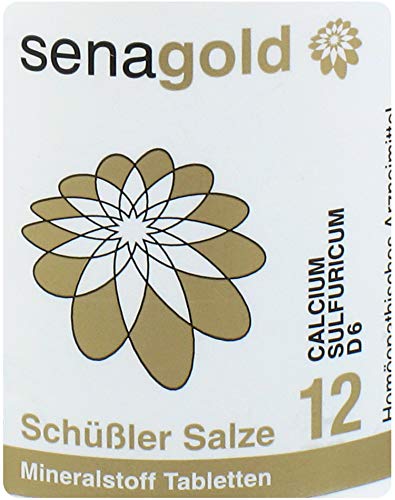 Schüßler Salt No. 12 - Calcium sulfuricum - 400 tablets, gluten-free - NewNest Australia