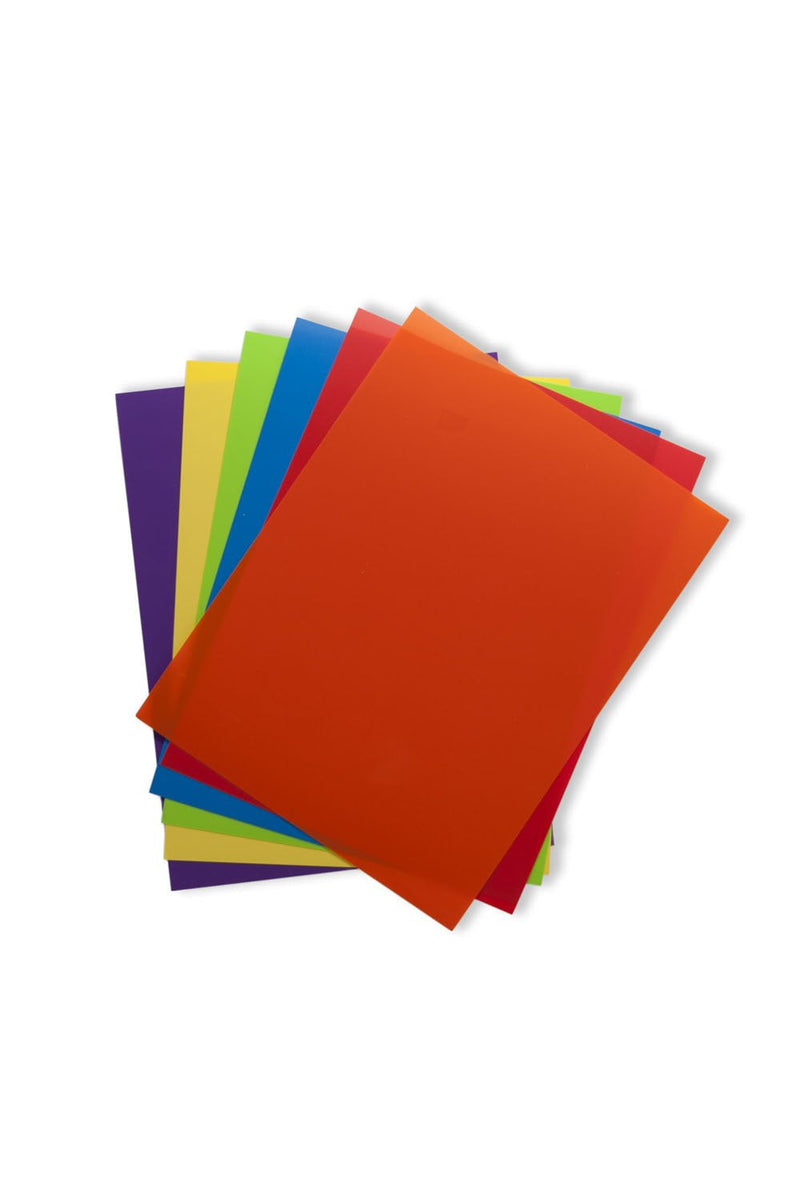 Grafix Film Assorted, 8.5 x 11”, Pack of 6, Opaque Sheets, Design Your Art and Shrink It to Create Jewelry, Embellishments, Paper, 6 Fl Oz - NewNest Australia
