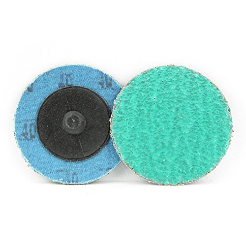 BHA Green Zirconia with Grind Aid Quick Change Sanding Discs Type R Male Roll On, 2" (40 Grit) - 25 Pack 40 grit - NewNest Australia