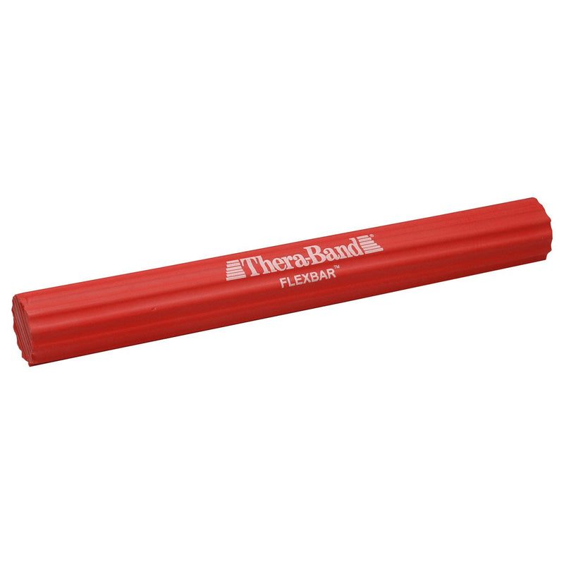 Resistance Bar, TheraBand FlexBar, Pain Relief for Tennis Elbow Injury, Tendonitis & Improve Grip Strength, Rehab and Therapy after Injury Red - Light Single - NewNest Australia