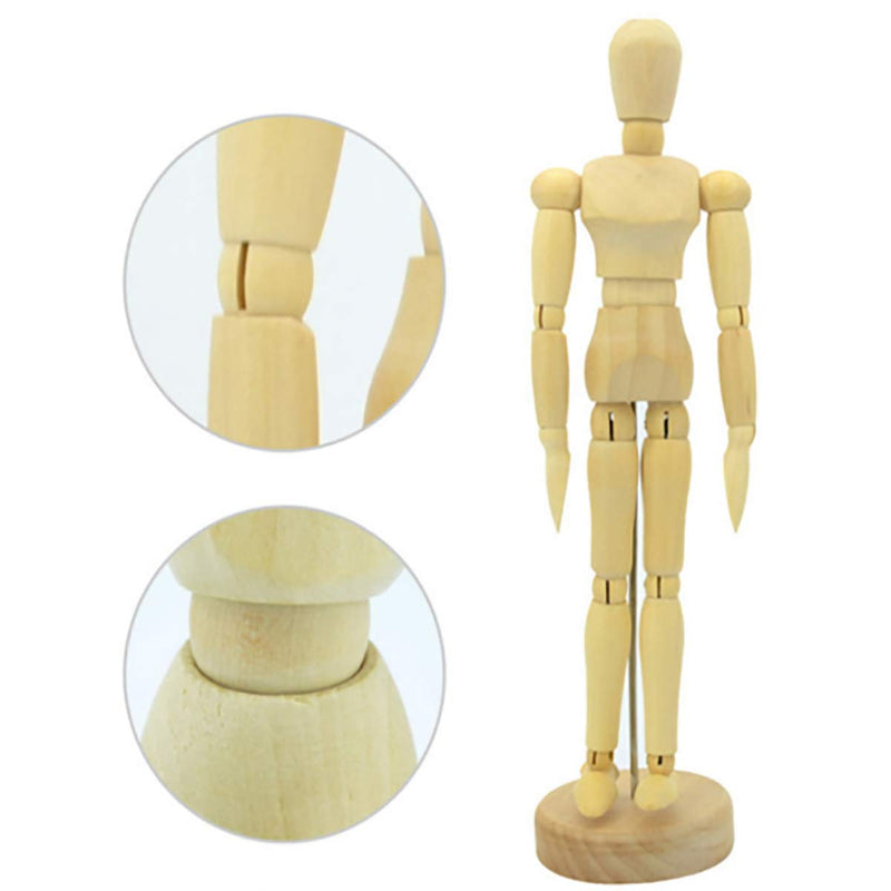 Artist Wooden Manikin Mannequin Sketching Lay Figure Drawing Model Aid Human Figure Artist Draw Painting Model Mannequin Jointed Doll for Art Drawing Human Figure 4.5 inch - NewNest Australia