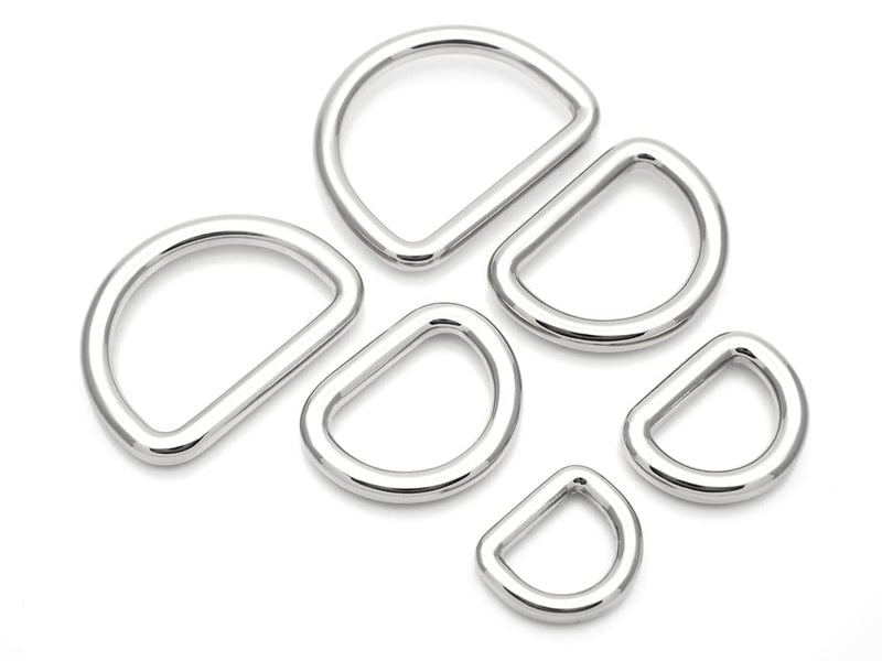 CRAFTMEMORE 6pcs D-Ring Findings Purse Belt Strap Loop Quality Finish Purse Making D Rings SCD1 15mm (5/8") Brushed Brass - NewNest Australia