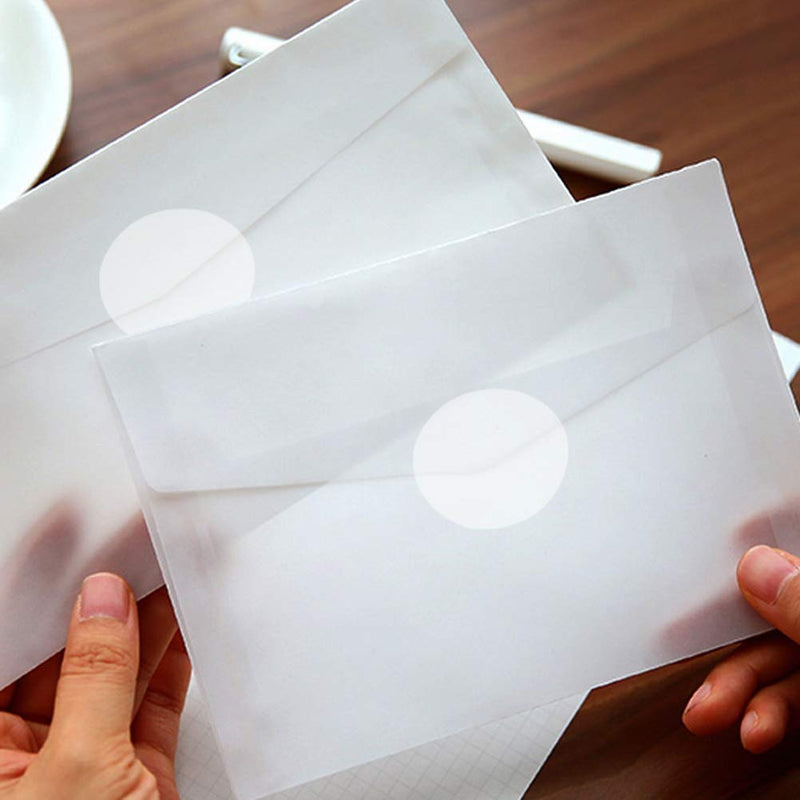 1000 Pcs Clear Retail Package Seals, 1 Inch Round Circle Wafer Seal Sticker Clear Round Labels for Envelopes, Box and Gift Packaging (500 Per Roll) - NewNest Australia
