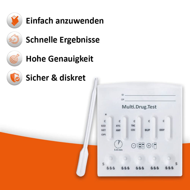 self-diagnostics rapid drug test Multi 11 T - drug test for cannabis, cocaine, ecstasy, benzodiazepines, opiates, amphetamine, methamphetamine, methadone, TCA, barbiturates and buprenorphine in urine - NewNest Australia