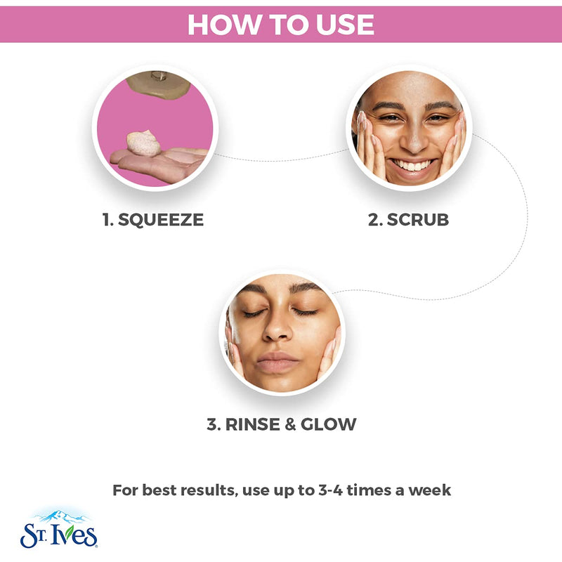 St. Ives Radiant Skin Face Scrub For Dull Skin Pink Lemon and Mandarin Orange Dermatologist-Tested Face Wash Scrub With 100 percent Natural Exfoliants 6 oz / 170gm - NewNest Australia