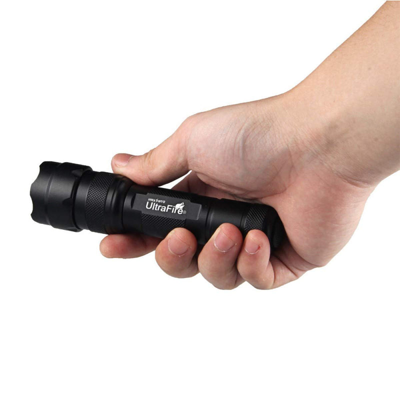 UltraFire 502B Mini Tactical LED Flashlight 1000 Lumens Single Mode with Flashlight Holster, Small Protable Waterproof Handheld Flashlight for Camping Security Emergency - NewNest Australia