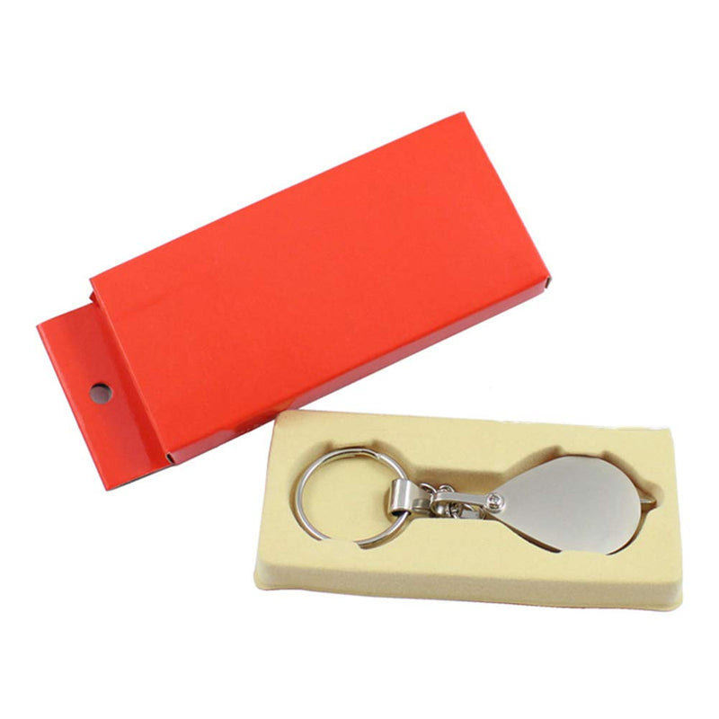 15X Mini Keychain Pocket Magnifier Portable Foldable Magnifying Glass for Reading Maps Labels Crafts Coins - NewNest Australia
