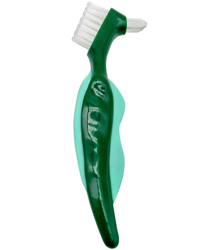 Premium Hard Denture Brush Toothbrush, Cleaning Brush, Multi-Layered Bristles & Portable Denture Double Sided Brush, Denture Care (Pack of 4) - NewNest Australia