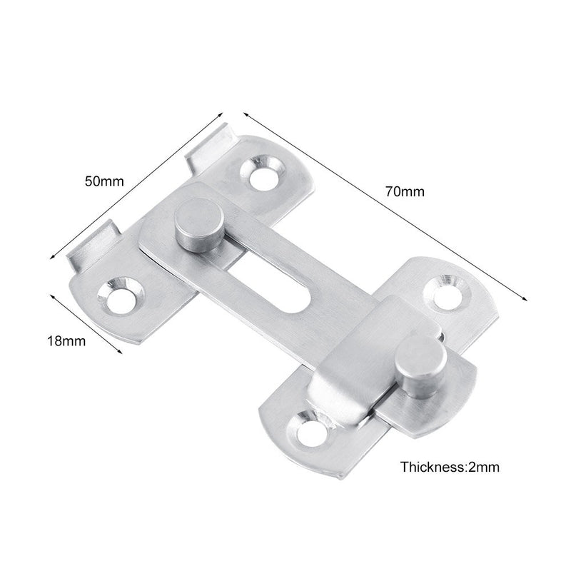 Hasp Latch Lock Sliding Door for Window Cabinet Fitting Room Accessorries,Stainless Steel - NewNest Australia