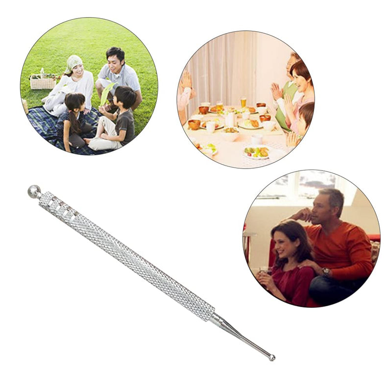 Acupressure Pen, Meridian Pen, Acupressure Rod, Acupressure Pen, Massage Pen, Acupuncture Sticks, Scar Care, Stainless Steel, Length 10 Cm, Ball Diameter 2/5 Mm - NewNest Australia