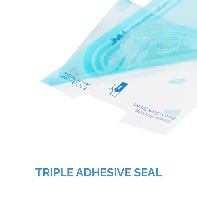 JMU 2-1/4"X5" Self Sealing Sterilization Pouches,Pack of 200,Autoclave Sterilizer Peel Bags Dual Indicator for Dental Medical Instrument Cleaning Tools 2.25" x 5" - NewNest Australia